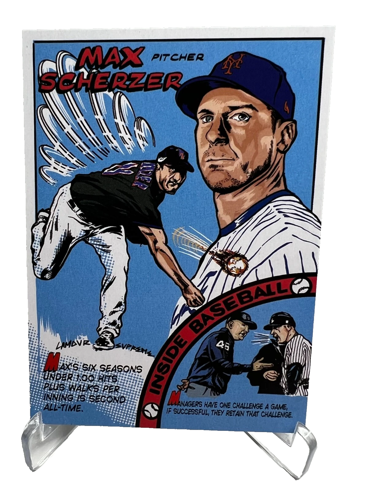 Max Scherzer 2023 Topps Archives '79 Topps Comic #79TC-5 Mets
