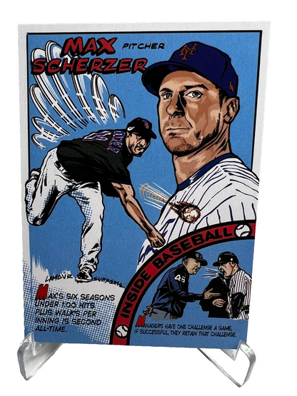 Max Scherzer 2023 Topps Archives '79 Topps Comic #79TC-5 Mets