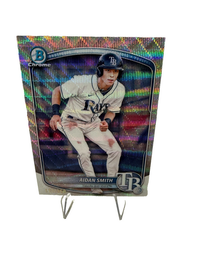 Aidan Smith 2025 Bowman Chrome Wave Refractor /350 #BCP-81 Rays