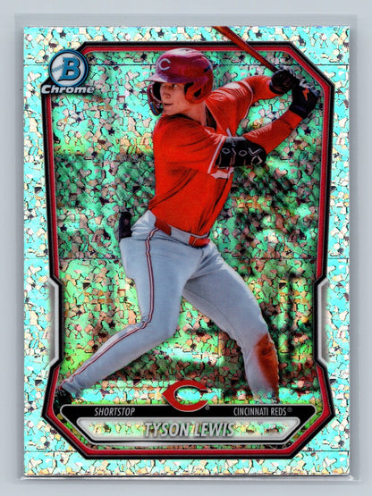 Tyson Lewis 2026 Bowman Chrome Prospects Mini Diamond Refractor #BCP-5 Reds