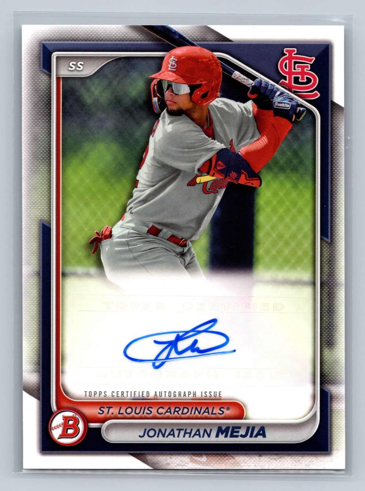 Jonathan Mejia 2024 Bowman Paper Prospects Auto #PPRA-JM Cardinals
