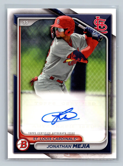 Jonathan Mejia 2024 Bowman Paper Prospects Auto #PPRA-JM Cardinals