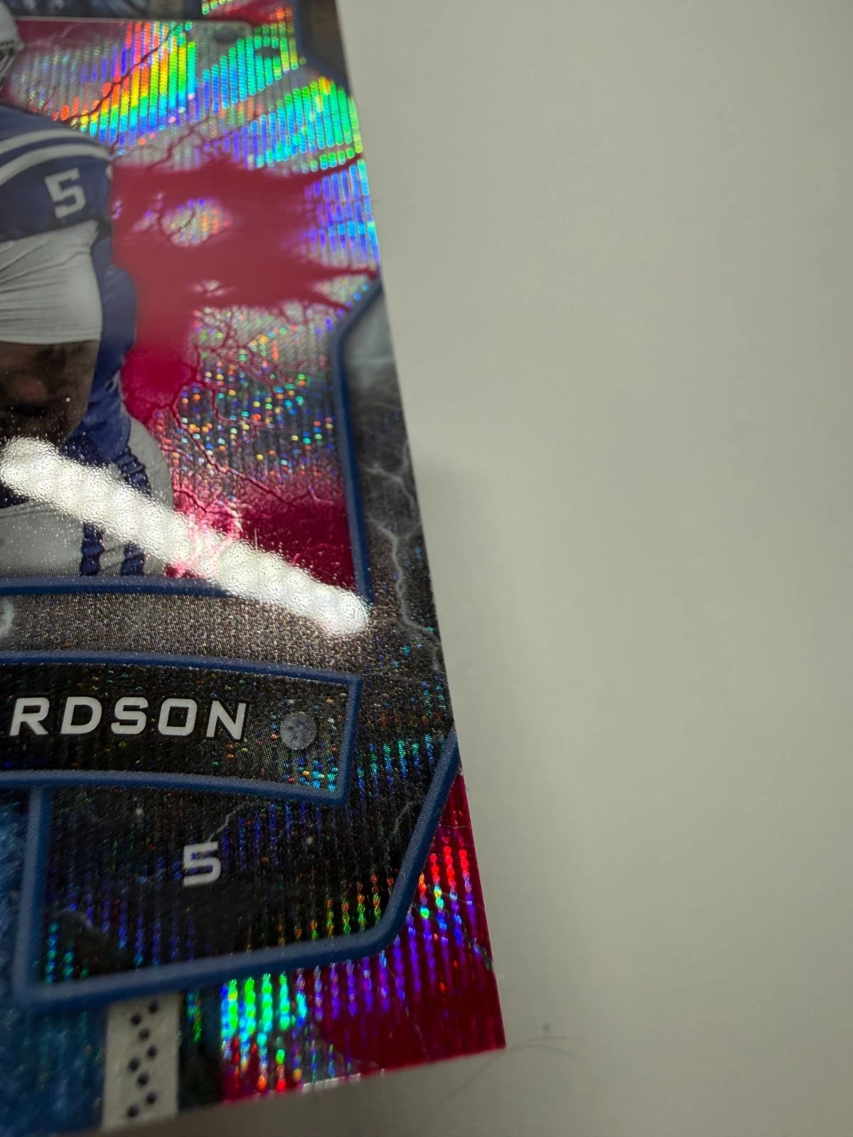Anthony Richardson 2025 Topps Resurgence Pink Surge Wave Refractor /199 #45