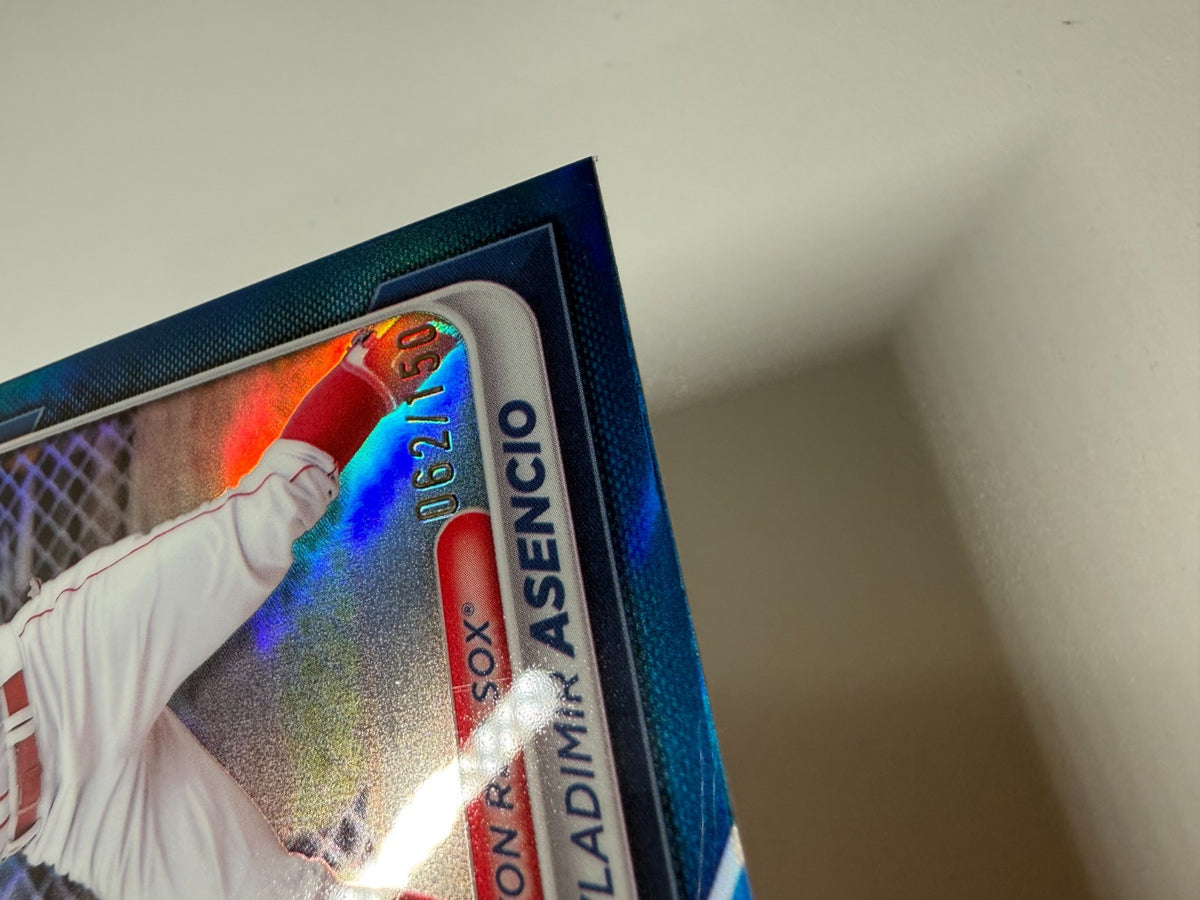 Vladimir Asencio 2024 Bowman Draft Chrome Blue Refractor /150 #BDC-149 Red Sox