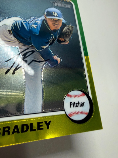 Taj Bradley 2024 Topps Heritage Chrome /699 #141 Rays