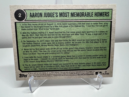 Aaron Judge 2023 Topps Heritage #2 Yankees