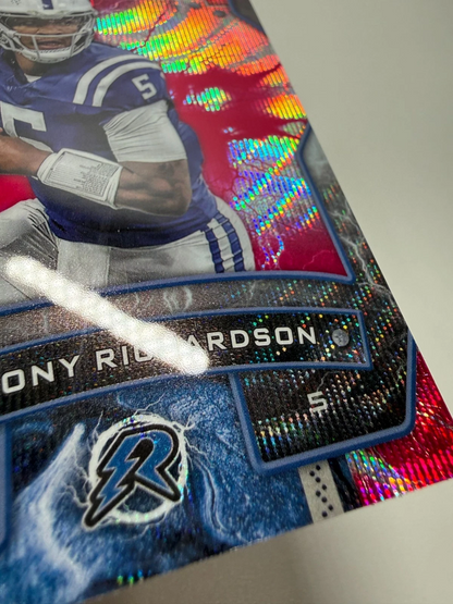 Anthony Richardson 2025 Topps Resurgence Pink Surge Wave Refractor /199 #45