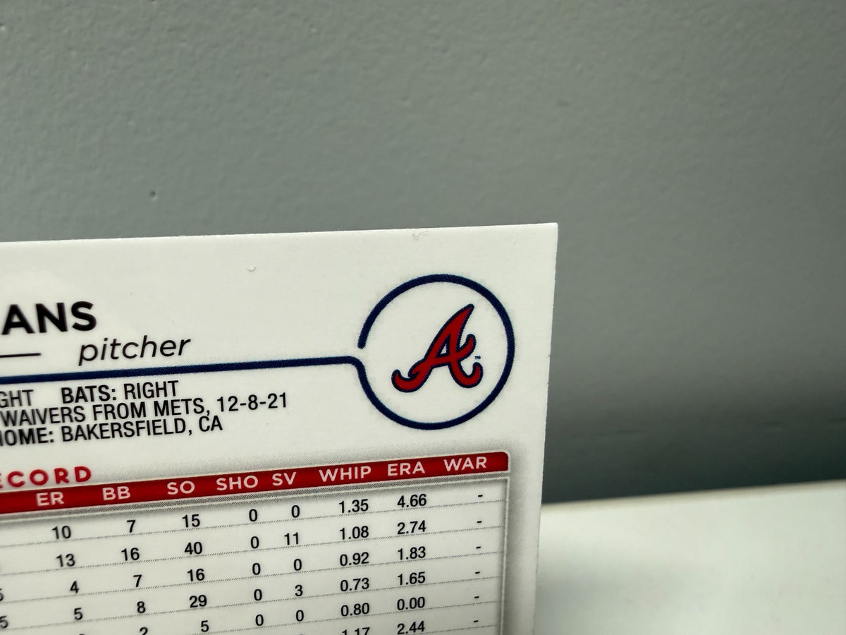 Allan Winans 2024 Topps Chrome Aqua RayWave Refractor RC /199 #249 Braves