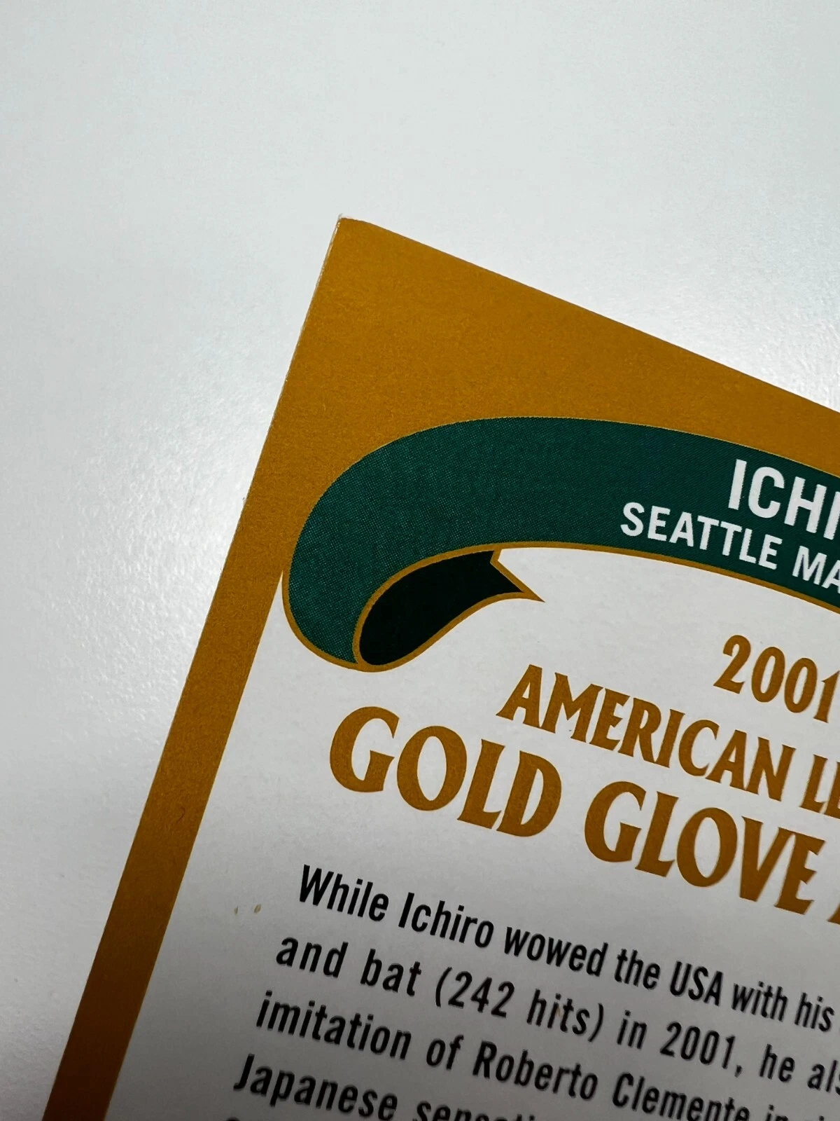 Ichiro 2002 Topps Gold Glove Award Card #704 Mariners