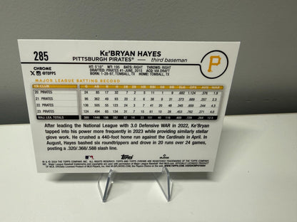 Ke'Bryan 2024 Topps Chrome Green Refractor /99 #285 Pirates