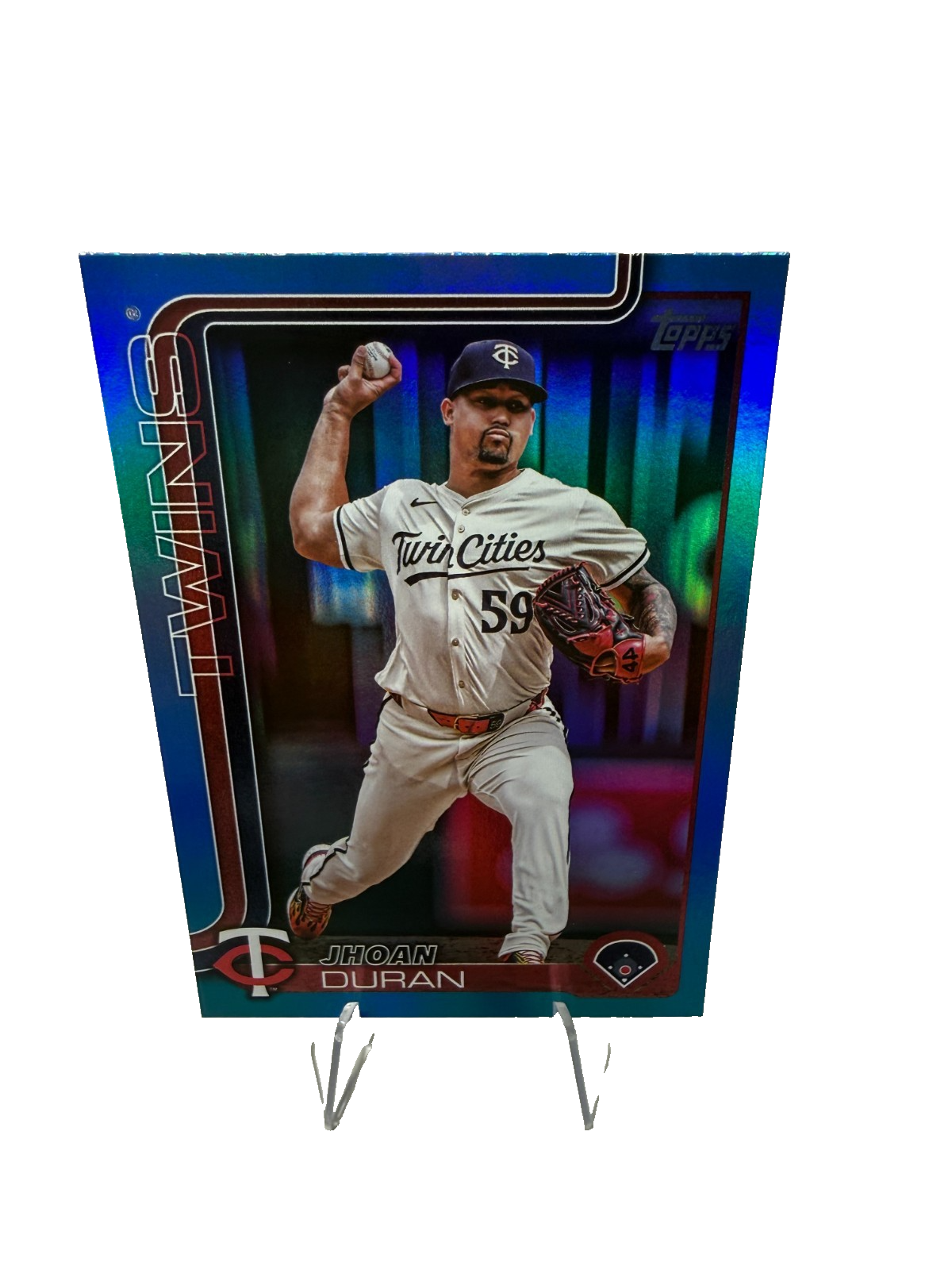 Jhoan Duran 2025 Topps Series 2 Blue Foil /150 #687 Twins