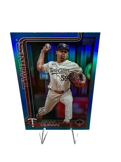 Jhoan Duran 2025 Topps Series 2 Blue Foil /150 #687 Twins
