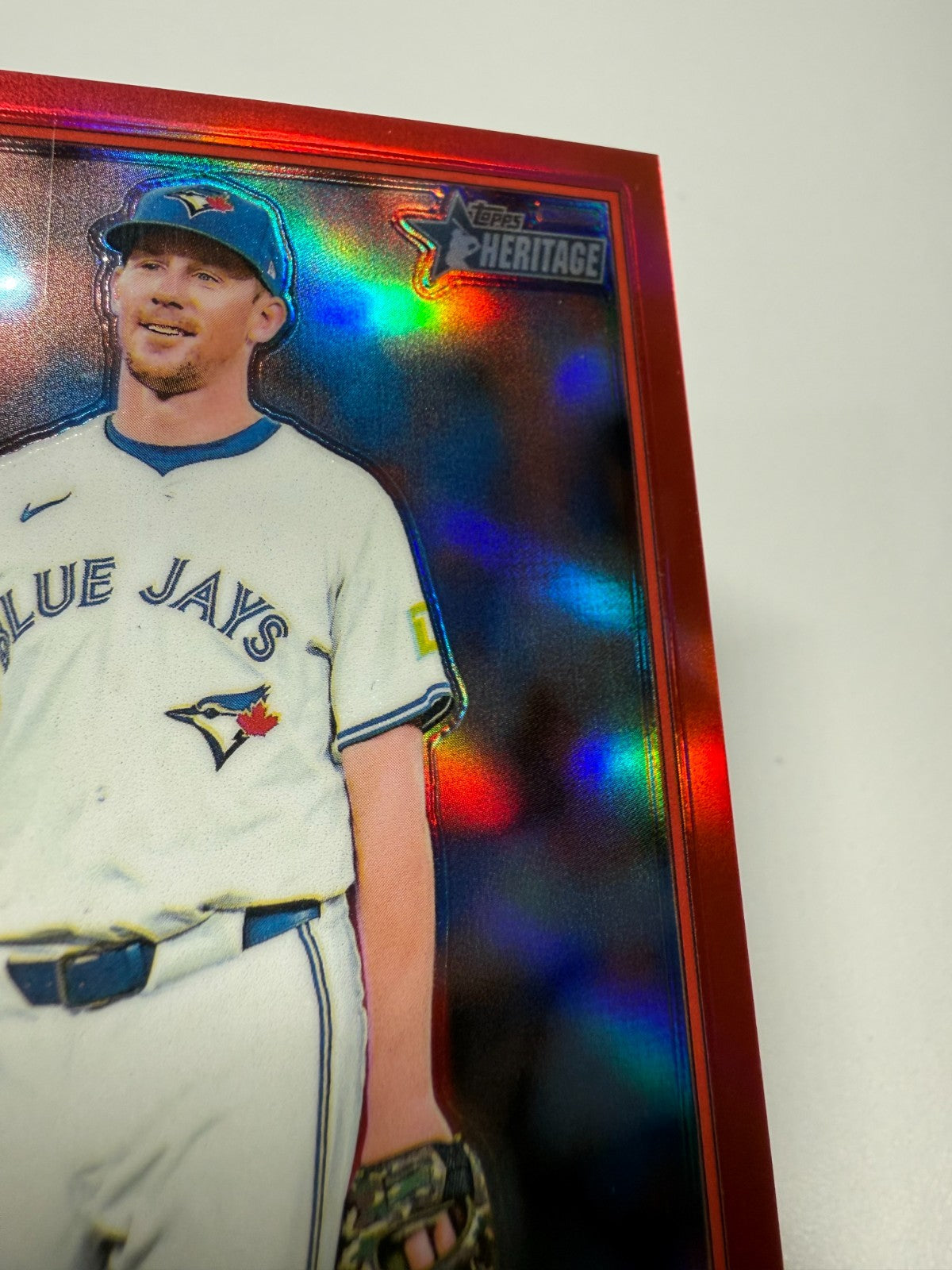 Chris Bassitt 2025 Topps Heritage High Number Chrome Red  Refractor /5 #476