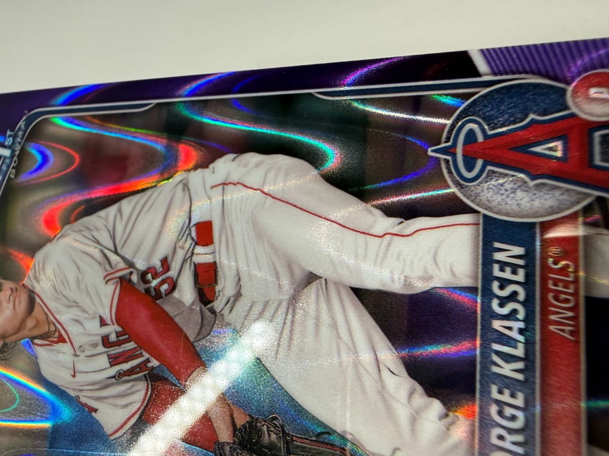 George Klassen 2025 Bowman Chrome 1st Purple RayWave Refractor /250 #BCP-63
