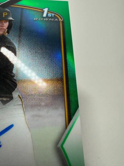 Garret Forrester 2023 Bowman Draft Chrome 1st Green Refractor Auto /99 #CDA-GF