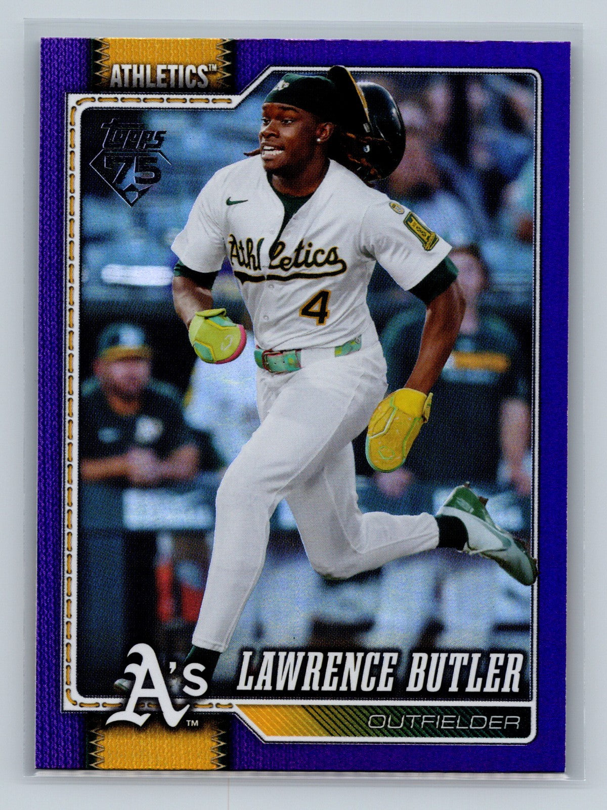 Lawrence Butler 2026 Topps Series 1 Purple Foil /250 #324 Athletics