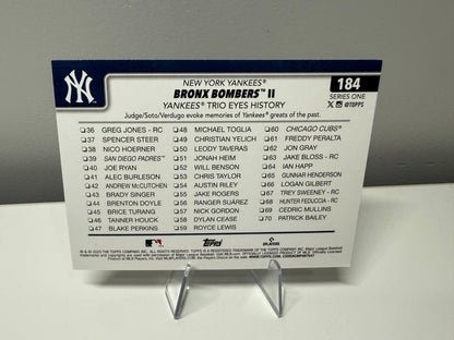 Bronx Bombers II 2025 Topps Series 1 Confetti #184 Yankees