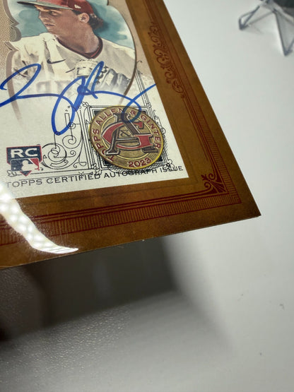 Tommy Henry 2023 Topps Allen & Ginter Framed Mini Auto RC #MA-TH Diamondbacks