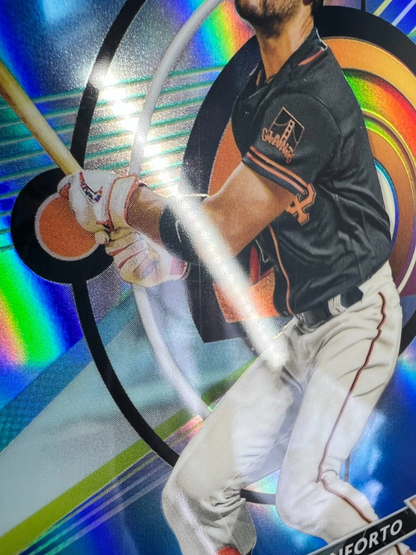 Michael Conforto 2023 Topps Finest Blue Refractor /150 #45 Giants