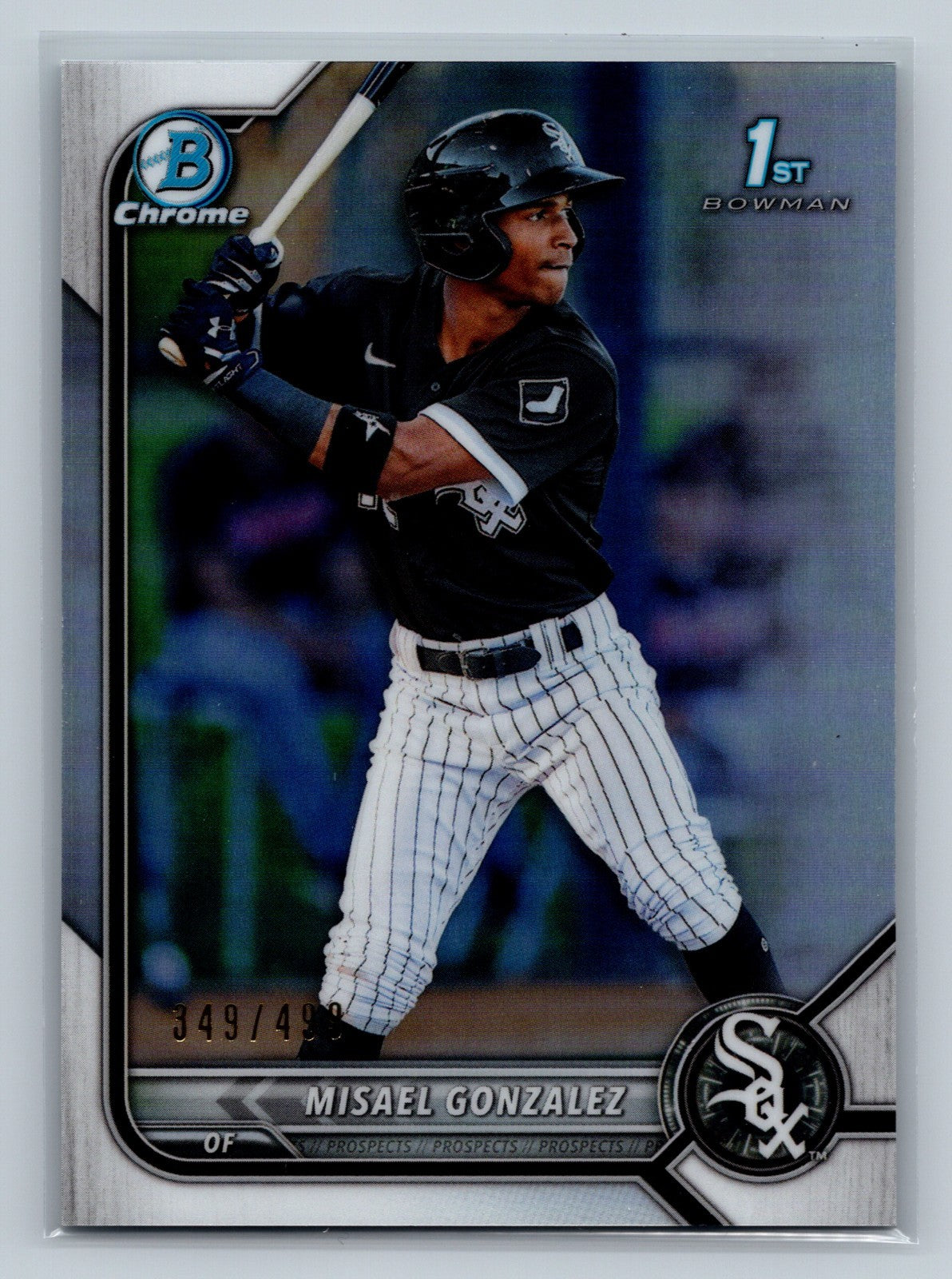 Misael Gonzalez 2022 Bowman Chrome 1st Refractor /499 #BCP-4 White Sox