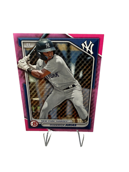 Roderick Arias 2024 Bowman Paper Prospect Pink /175 #BP-100 Yankees
