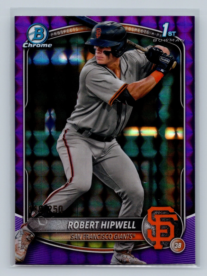 Robert Hipwell 2025 Bowman Chrome 1st Purple Geometric Refractor /250 #BCP-238