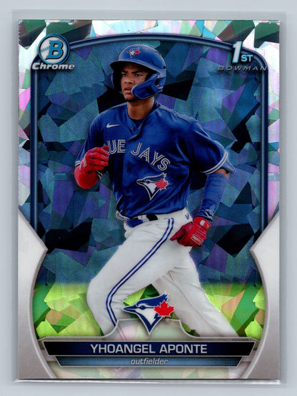Yhoangel Aponte 2023 Bowman Chrome 1st Atomic Refractor #BCP-110 Blue Jays