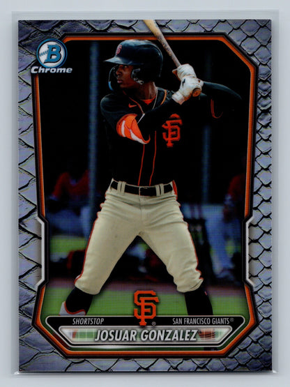 Josuar Gonzalez 2026 Bowman Chrome Prospects Reptilian Refractor #BCP-56 Giants