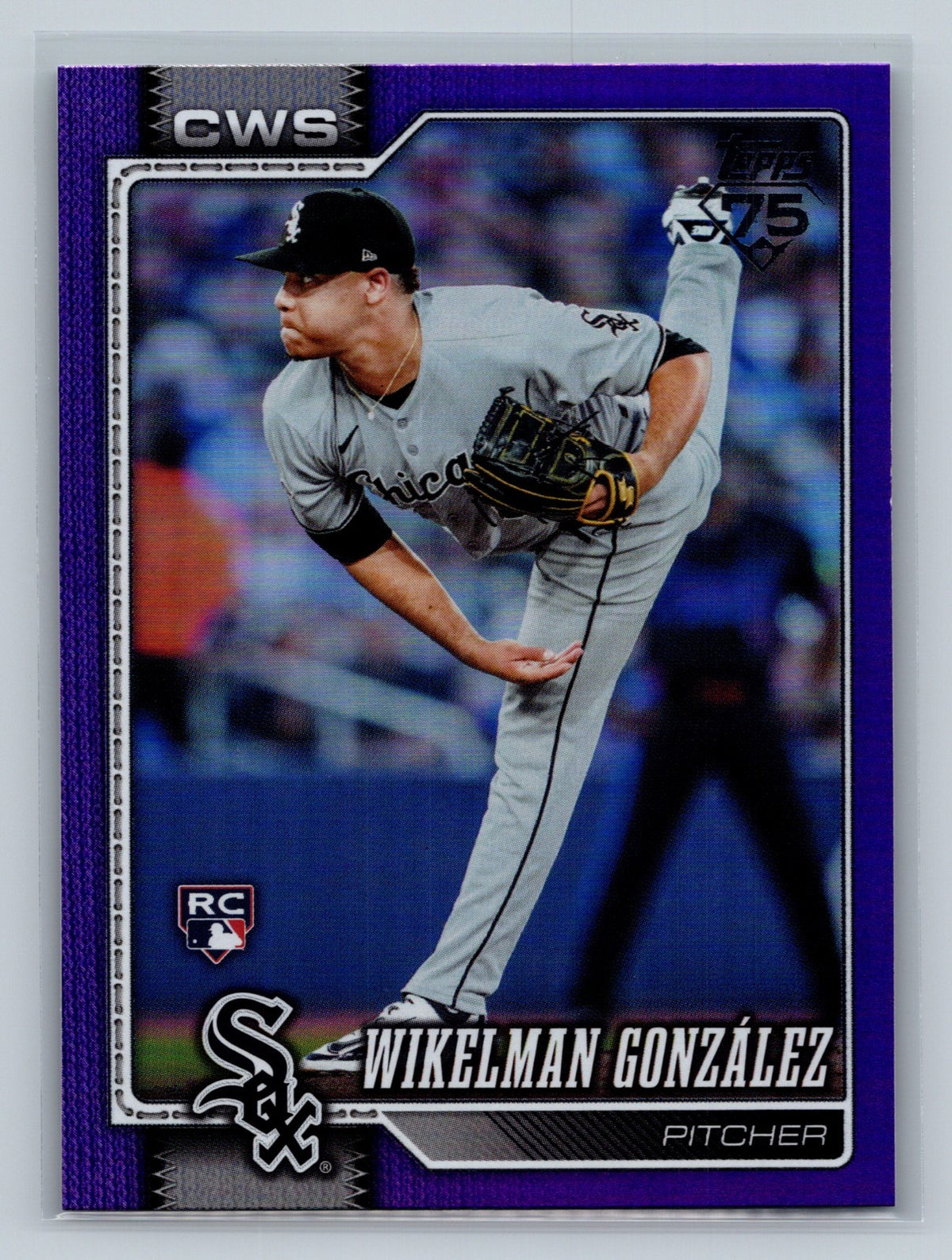 Wikelman Gonzalez 2026 Topps Series 1 Purple Foil RC /250 #167 White Sox