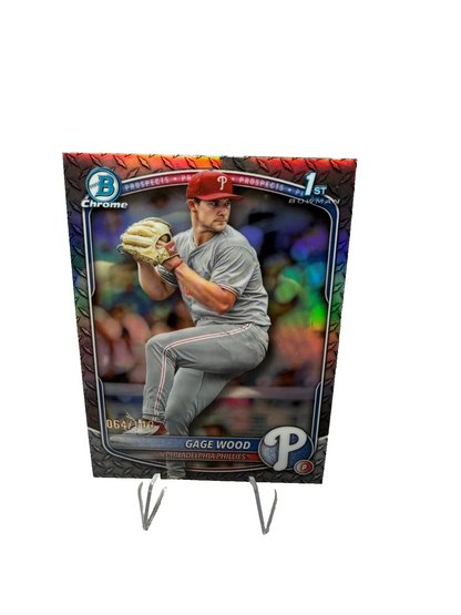 Gage Wood 2025 Bowman Draft Chrome 1st Steel Metal Refractor /100 #BDC-4