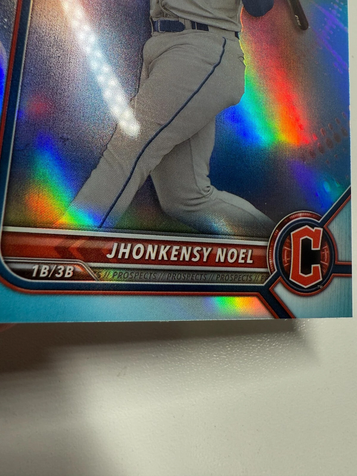 Jhonkensy Noel 2022 Bowman Draft Chrome Sky Blue Refractor #BDC-60 Guardians