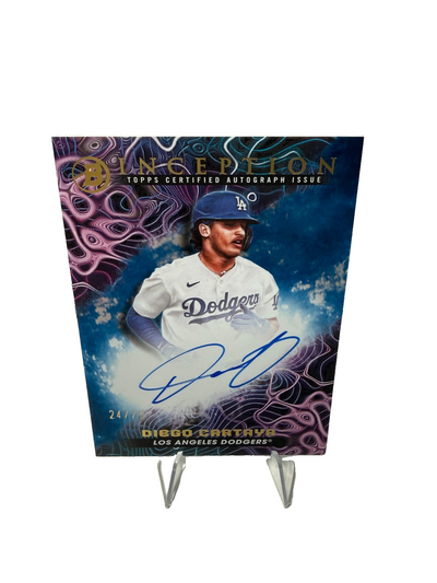Diego Cartaya 2023 Bowman Inception Primordial Prospect Blue Auto /75 #PPA-DC