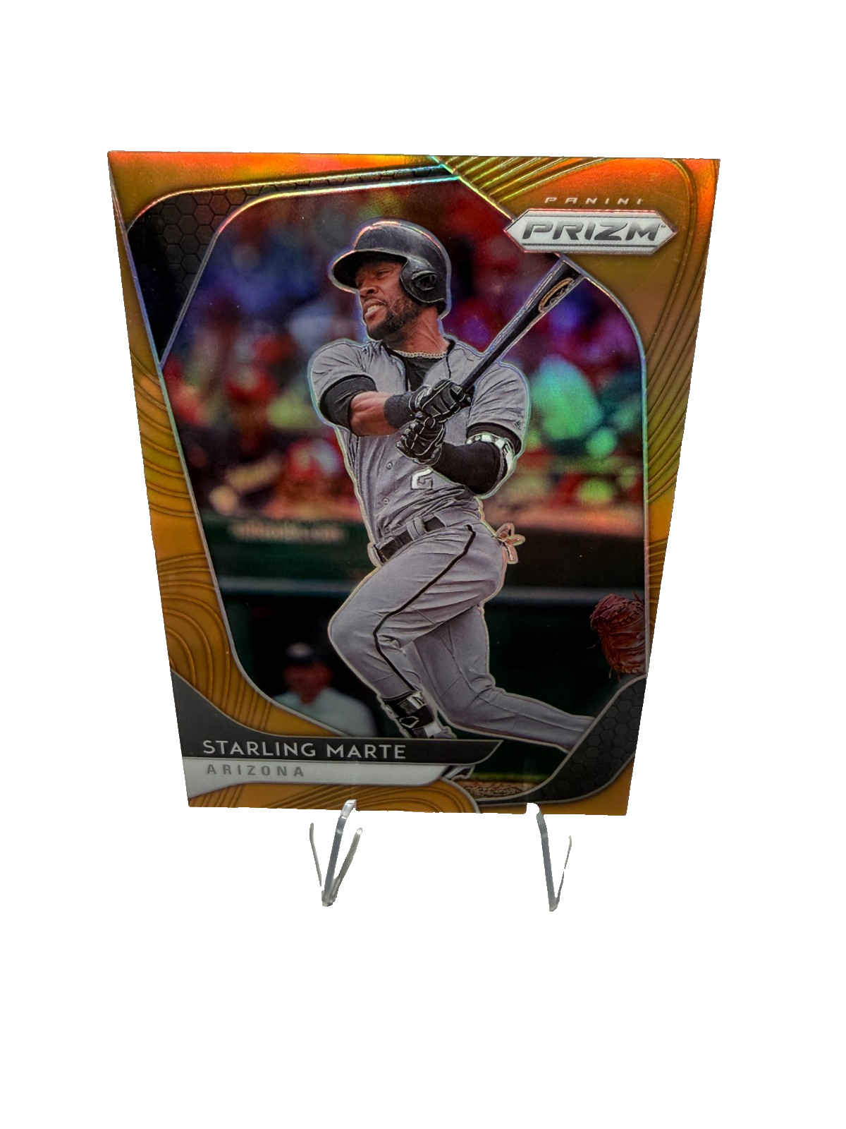 Starling Marte 2020 Panini Prizm Neon Orange /100 #41 Diamondbacks