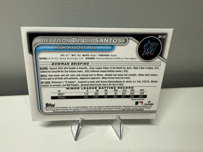 Deyvison De Los Santos 2024 Bowman Draft Chrome Green Grass Refractor /99