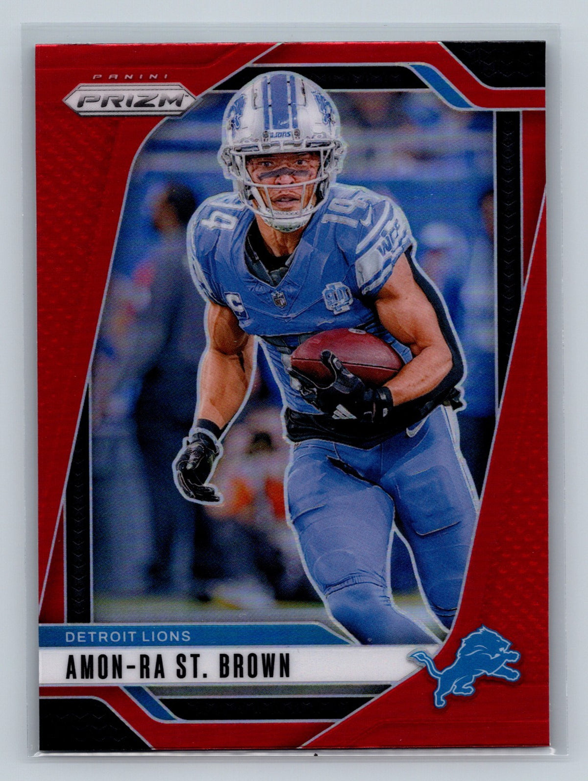 Amon-Ra St. Brown 2024 Panini Prizm Red Prizm #95 Lions