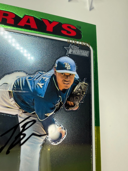 Taj Bradley 2024 Topps Heritage Chrome /699 #141 Rays