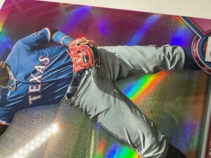 Luisangel Acuna 2022 Bowman Chrome Prospects Fuchsia Pink Vapor Refractor /199