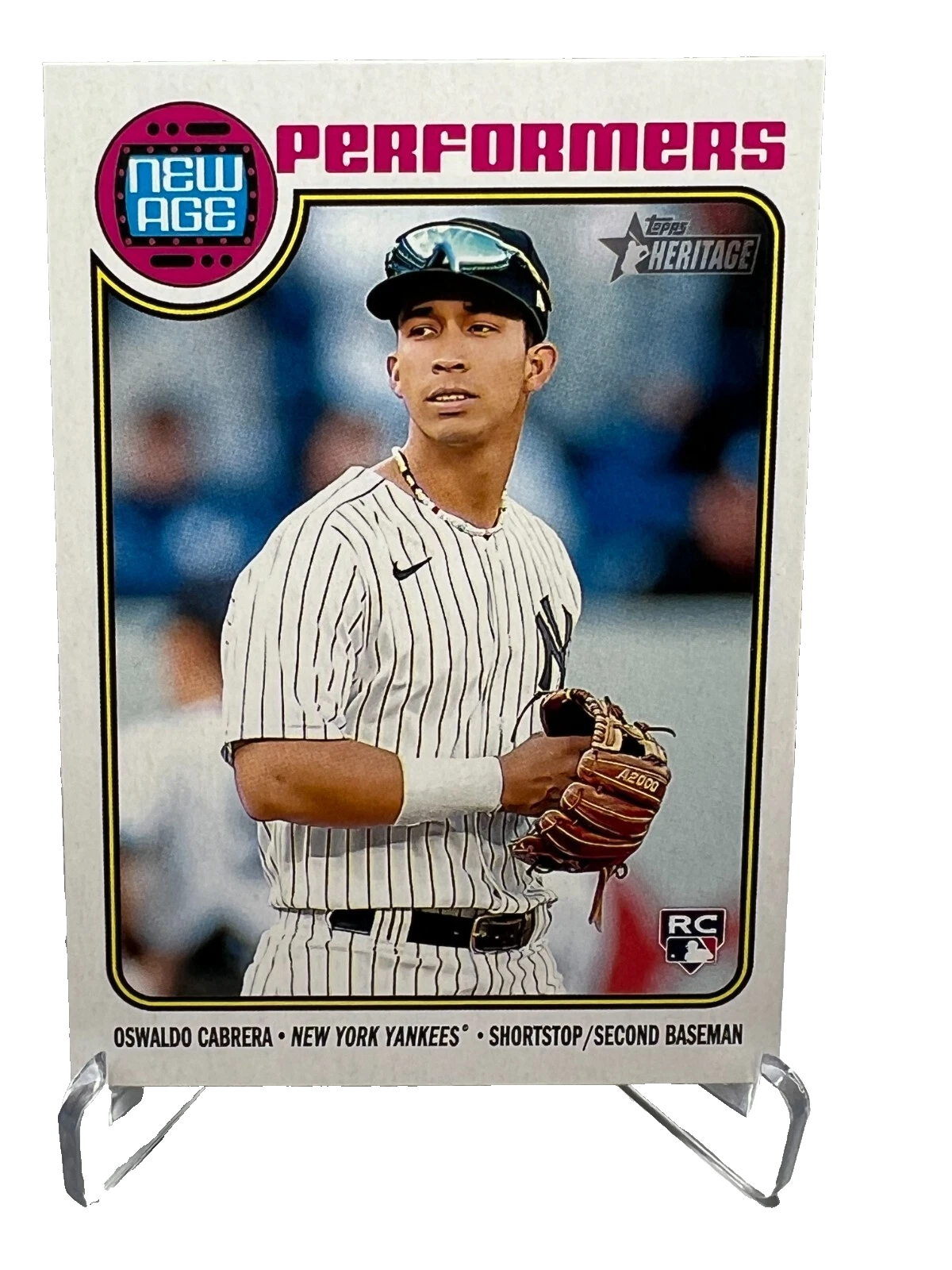 Oswaldo Cabrera 2023 Topps Heritage New Age Performers RC #NA-9 Yankees