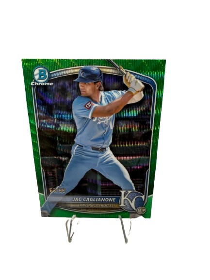 Jac Caglianone 2025 Bowman Chrome Prospect Green Wave Refractor /99 #BCP-154