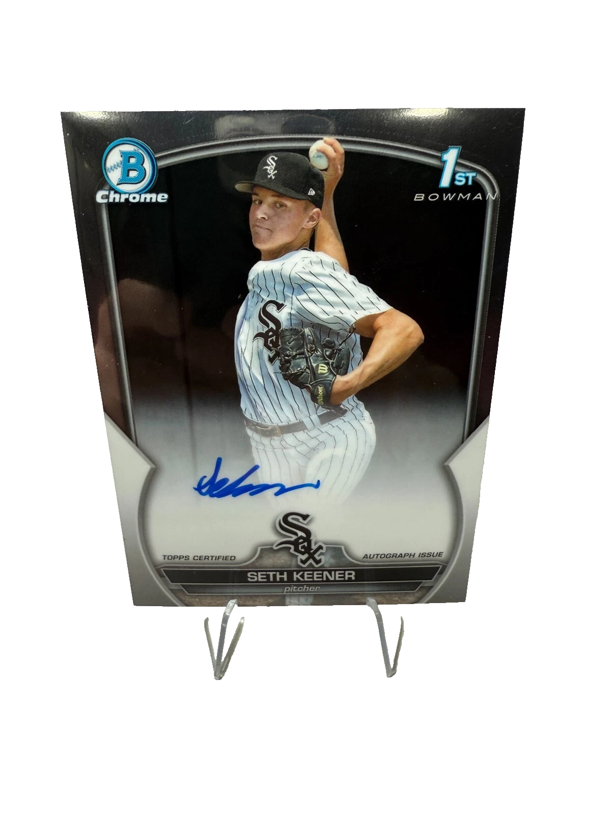 Seth Keener 2023 Bowman Draft Chrome 1st Auto #CDA-SK White Sox