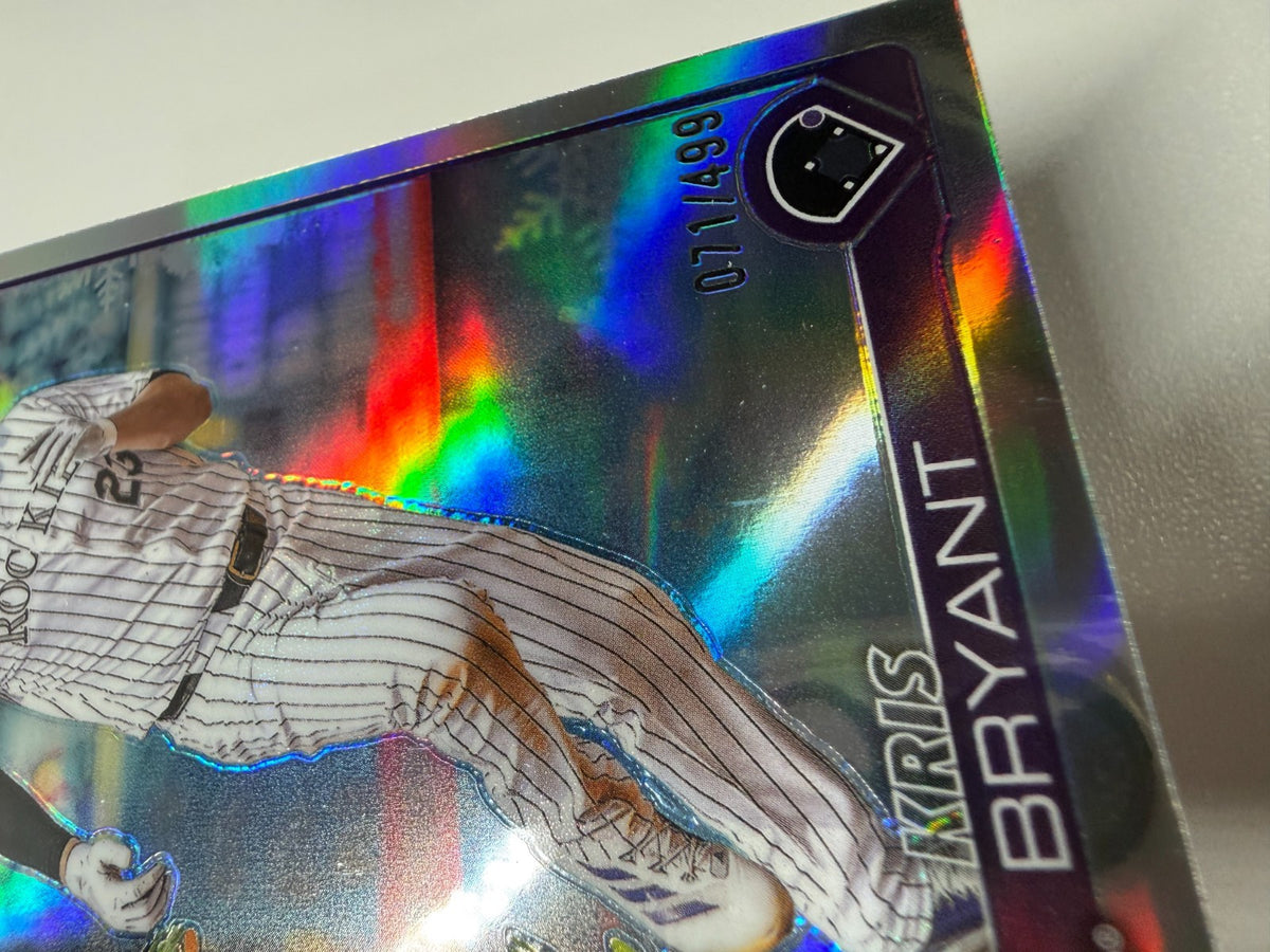 Kris Bryant 2025 Topps Holiday Chrome Refractor /499 #HC81 Rockies