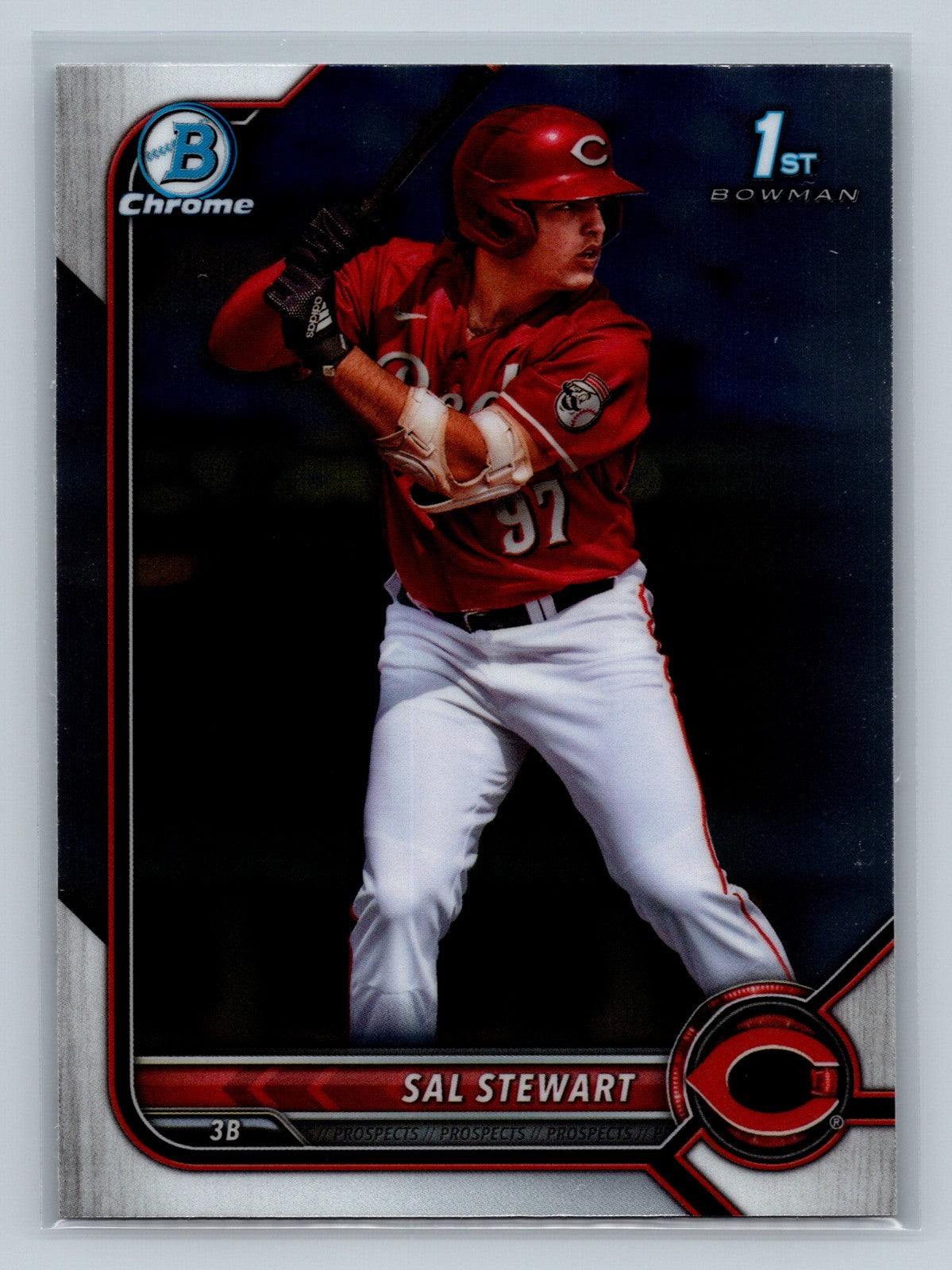 Sal Stewart 2022 Bowman Draft Chrome 1st #BDC-122 Reds