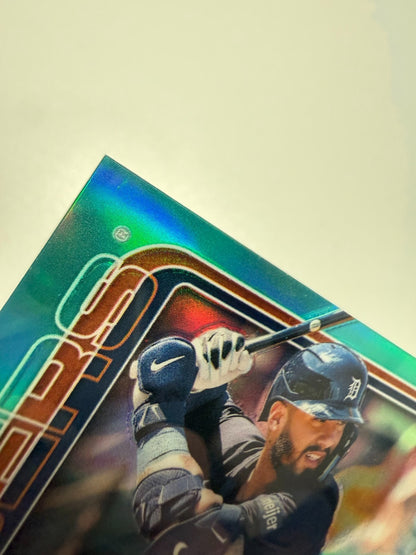 Gleyber Torres 2025 Topps Chrome Aqua Refractor /199 #190 Tigers