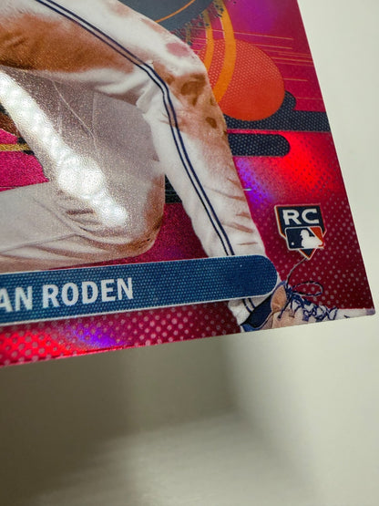 Alan Roden 2025 Topps Finest Magenta Refractor RC /300 #171 Blue Jays