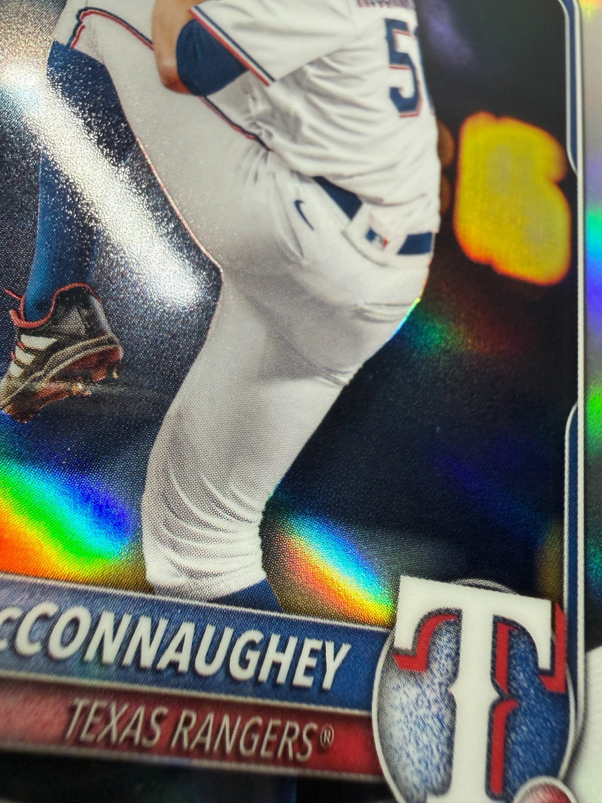 Mason McConnaughey 2025 Bowman Chrome 1st Refractor  #BDC-117 Rangers