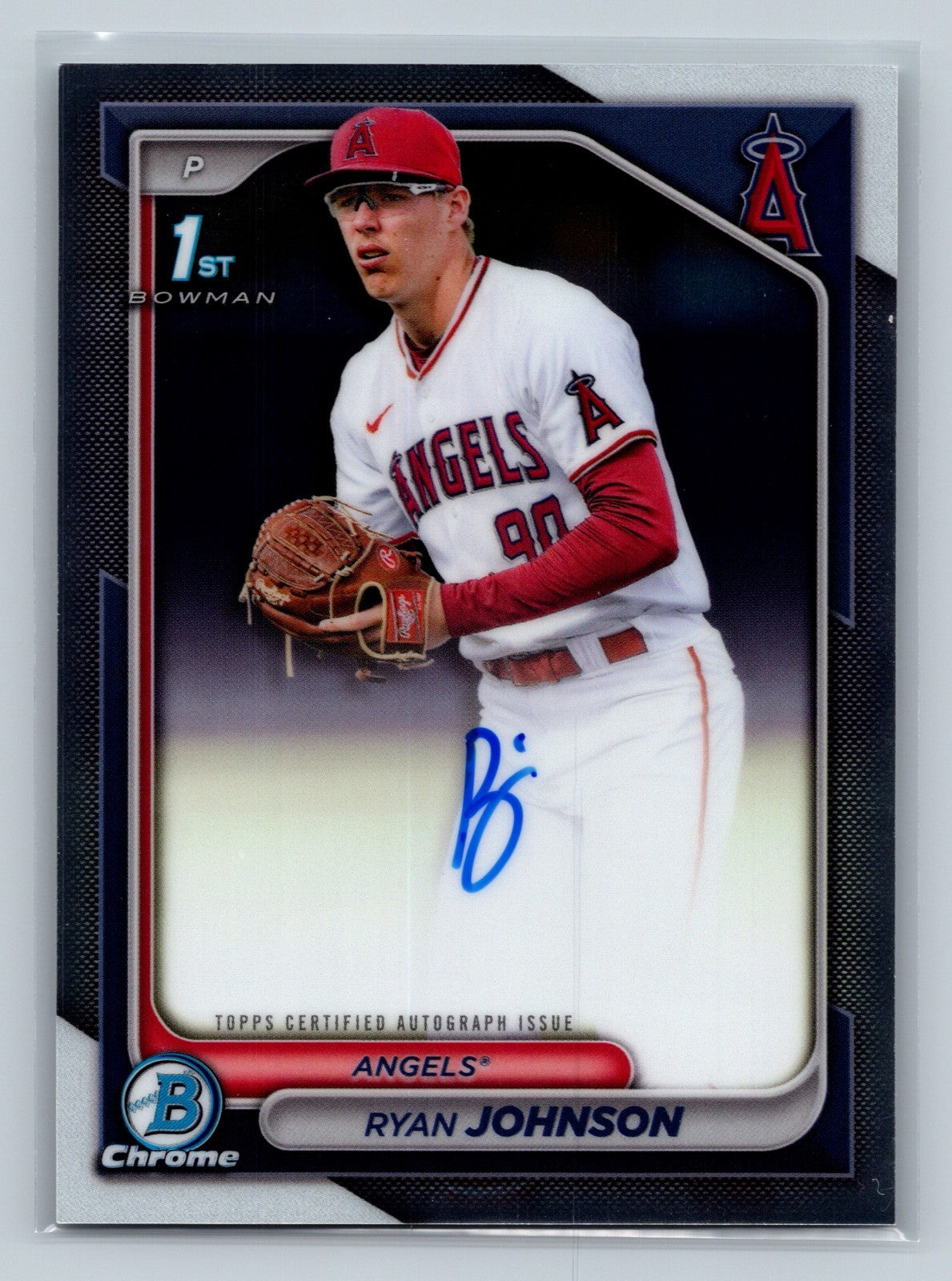 Ryan Johnson 2024 Bowman Draft Chrome 1st Auto #CPA-RJ Angels