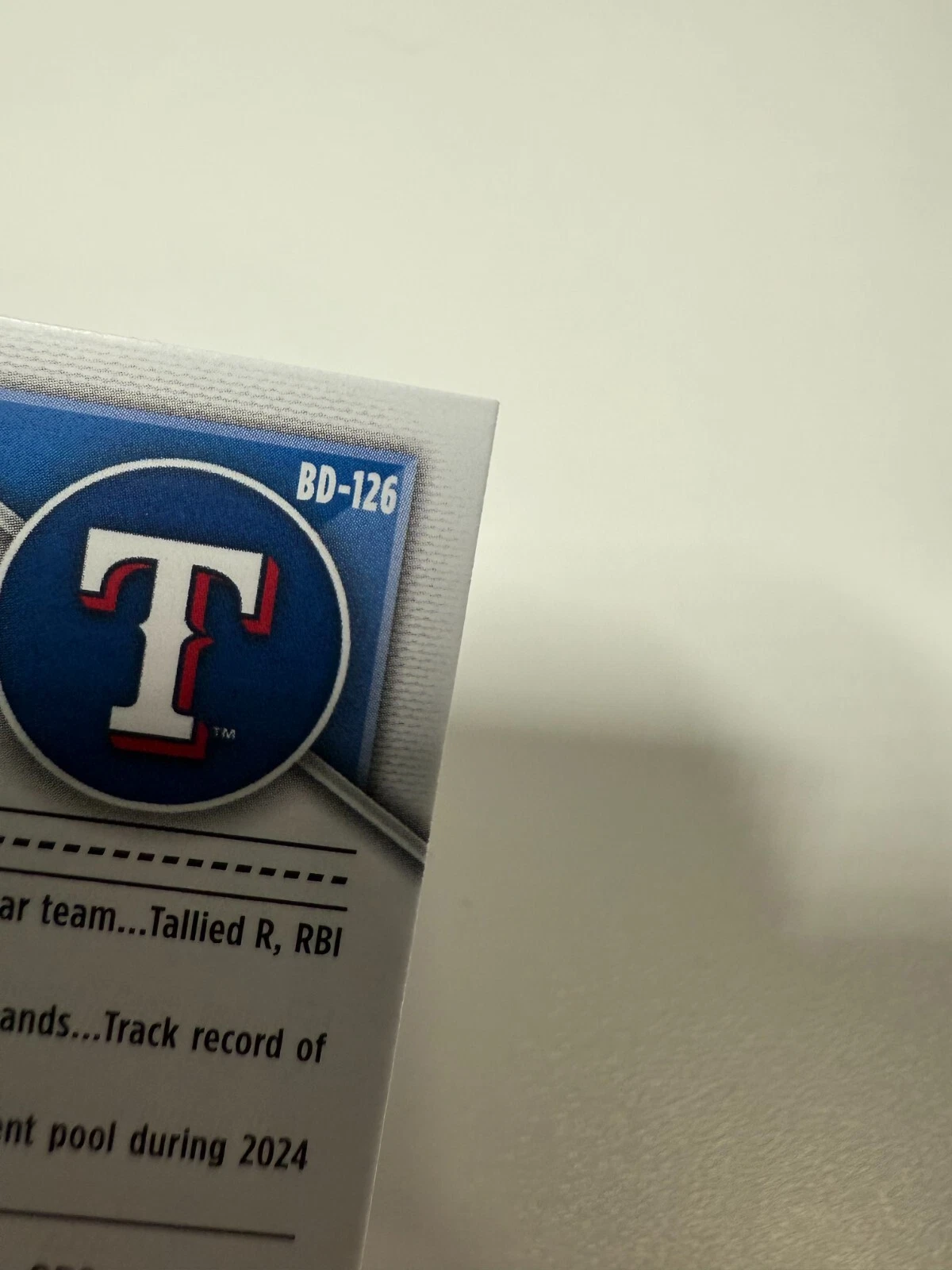 Paulino Santana 2024 Bowman Draft Paper Blue /150 #BD-126 Rangers