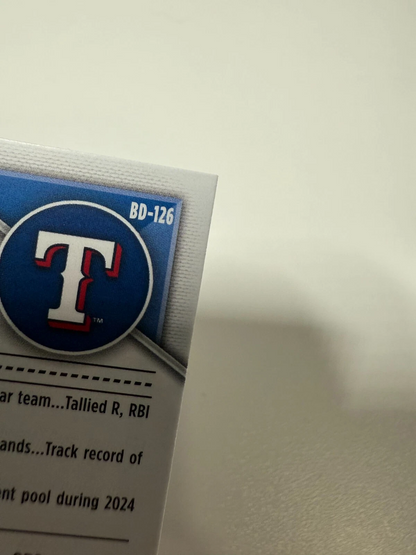 Paulino Santana 2024 Bowman Draft Paper Blue /150 #BD-126 Rangers