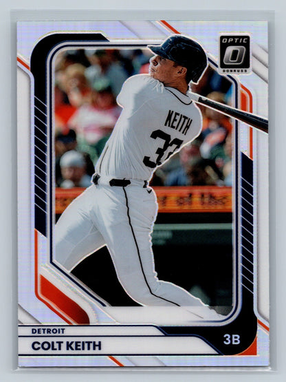 Colt Keith 2026 Panini Donruss Optic Sillver Holo Prizm #92 Tigers