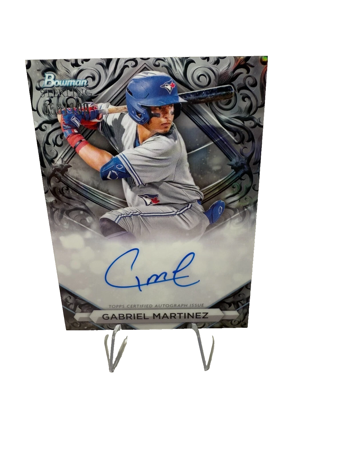 Gabriel Martinez 2023 Bowman Sterling Prospect Silver Refractor Auto /100 #PA-GM
